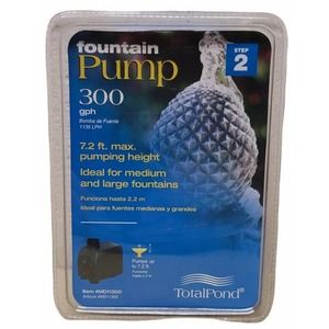 Total Pond Fountain Pump 300gph MD11300 New SEALED